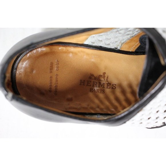 Hermes Weave Oxfords Rare Womens A1277 - Picture 8 of 11